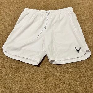 Bucked Up Men's White Athletic Liner Shorts Size XL